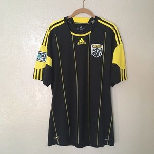 Adidas Columbus Crew logo jersey size L